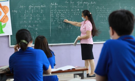 Một giờ học của học sinh phổ thông tại Hà Nội. Ảnh: Hải Nguyễn