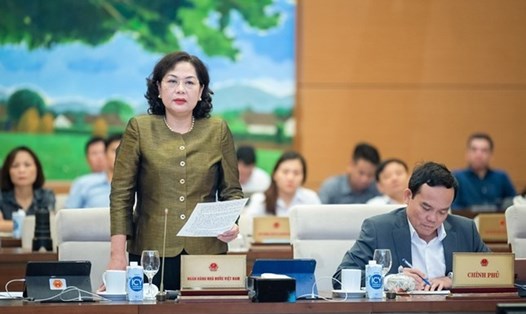Thống đốc Ngân hàng Nhà nước Nguyễn Thị Hồng. Ảnh: VPQH
