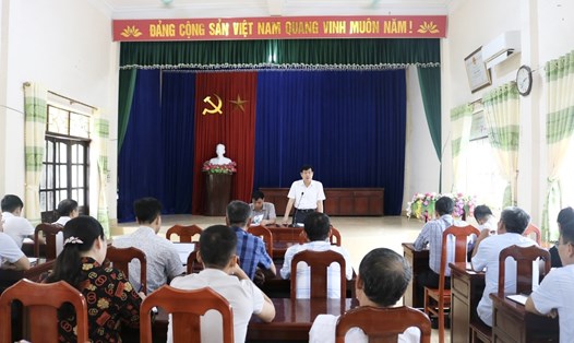 Ông Nguyễn Văn Viển, Phó Chủ tịch UBND huyện chủ trì hội nghị. Ảnh: Cổng TTĐT huyện Thuỷ Nguyên