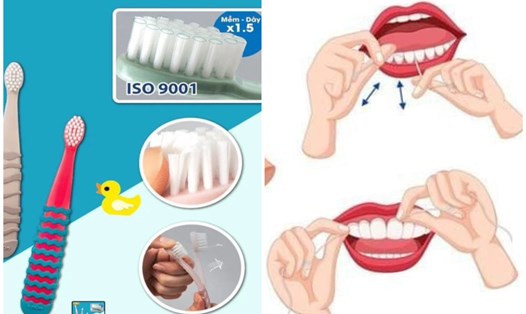 Cách lựa bàn chải và các sản phẩm hỗ trợ vệ sinh răng miệng phù hợp cho trẻ. Ảnh: BV