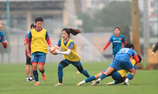 Tuyển nữ Việt Nam dự ASIAD 19 với 22 cầu thủ. Ảnh: VFF