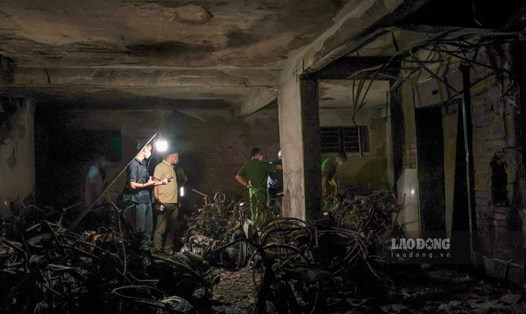 Chung cư mini xảy ra cháy đêm 12.9 tại Hà Nội khiến 56 người tử vong. Ảnh: Hải Nguyễn