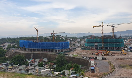 Một dự án nhà ở xã hội đang triển khai xây dựng tại thành phố Hạ Long, Quảng Ninh. Nguyễn Hùng