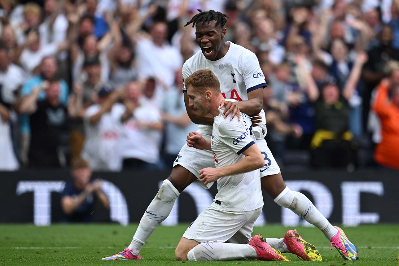 Trận thắng quá cảm xúc của Tottenham trước Sheffield ở vòng 5 Premier League. Ảnh: AFP