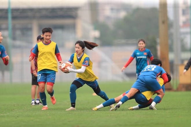 Tuyển nữ Việt Nam dự ASIAD 19 với 22 cầu thủ. Ảnh: VFF 