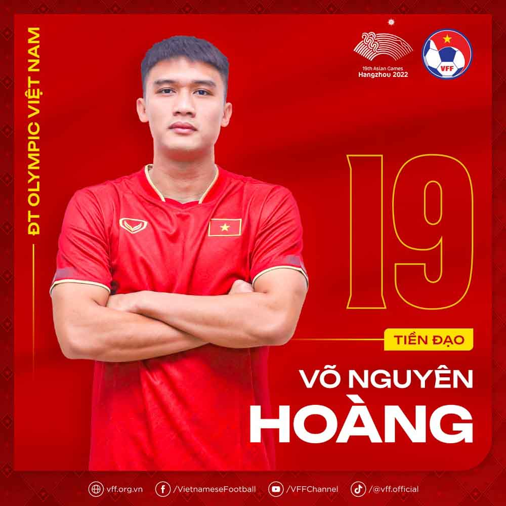 Tiền đạo Võ Nguyên Hoàng. Ảnh: VFF