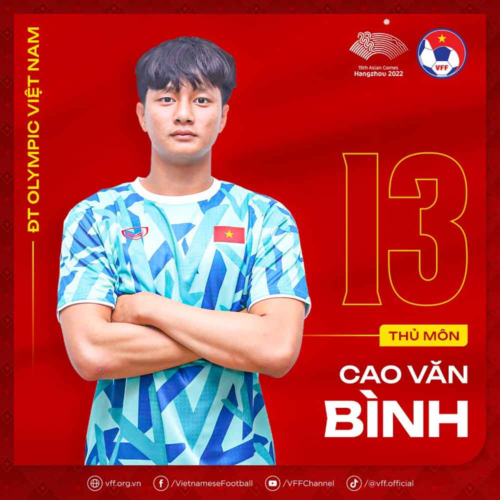 Thủ môn Cao Văn Bình. Ảnh: VFF