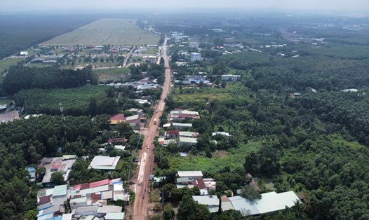 Khu vực triển khai dự án thành phần 2 cao tốc Biên Hoà - Vũng Tàu đoạn qua tỉnh Đồng Nai. Ảnh: Hà Anh Chiến