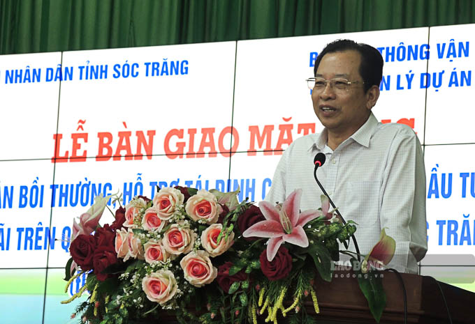 Ông Vương Quốc Nam, Phó Chủ tịch UBND tỉnh Sóc Trăng phát biểu chỉ đạo tại buổi lễ. Ảnh: Phương Anh