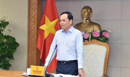 Phó Thủ tướng Trần Lưu Quang phát biểu tại cuộc họp. Ảnh: VGP
