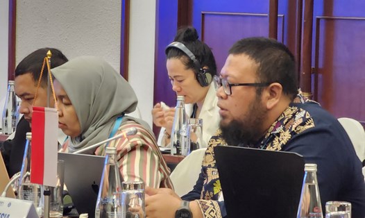 Đại diện các quốc gia trong ASEAN chia sẻ kinh nghiệm ứng phó tin giả. Ảnh: Thùy Trang