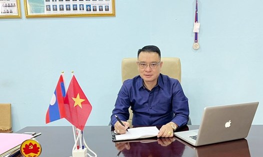 Ông Đồng Công Dũng - Chủ tịch Hội người Việt Nam tại tỉnh Champasak, Lào. Ảnh: TTXVN