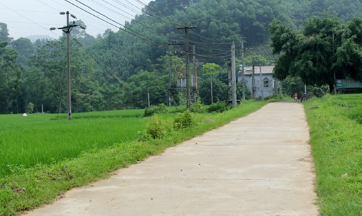 Một góc bản làng xã Hòa Cuông, huyện Trấn Yên, tỉnh Yên Bái - nơi xảy ra vụ án mạng do ghen tuông. Ảnh: Giang Đăng