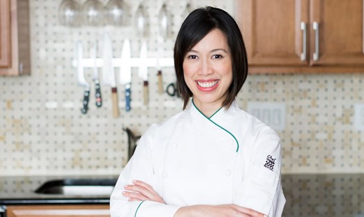 Christine Hà - người giành giải quán quân của chương trình Vua đầu bếp Mỹ. Ảnh: Hương Giang