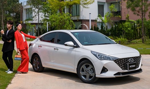 Hyundai Accent dẫn đầu doanh số bán hàng phân khúc sedan hạng B. Ảnh: TC Motor