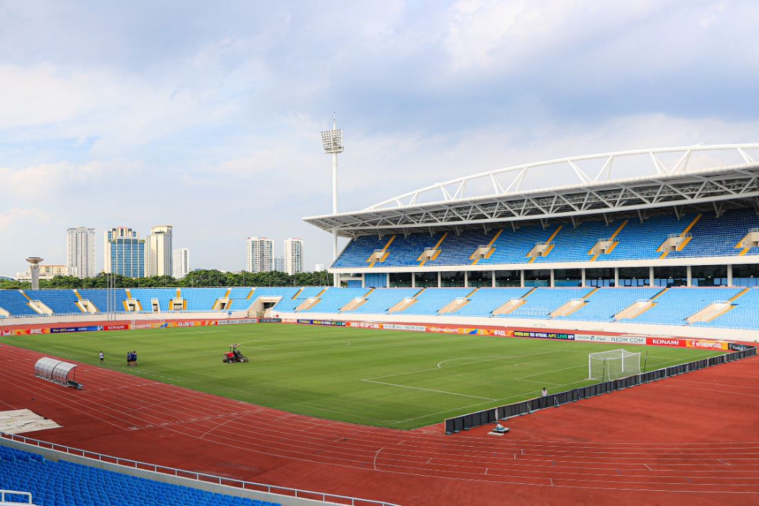 Sân Mỹ Đình trước trận đấu giữa Hà Nội FC và Pohang Steelers