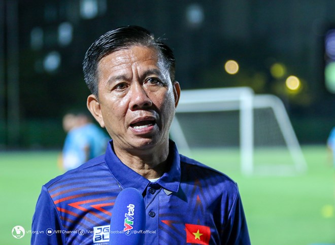 Huấn luyện viên Hoàng Anh Tuấn muốn Olympic Việt Nam có điểm trước Iran