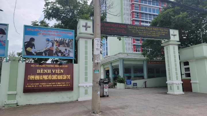 Bệnh viện Chỉnh hình và Phục hồi chức năng Cần Thơ địa chỉ tại phường An Thới, quận Bình Thủy, TP Cần Thơ. Ảnh: Phong Linh
