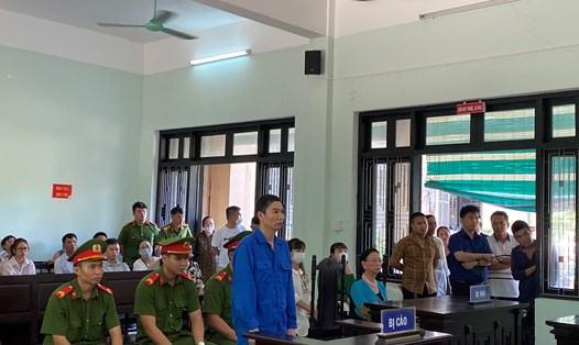 Phiên tòa xét xử bị cáo Ngô Văn Quốc. Ảnh: Nguyễn Luân.