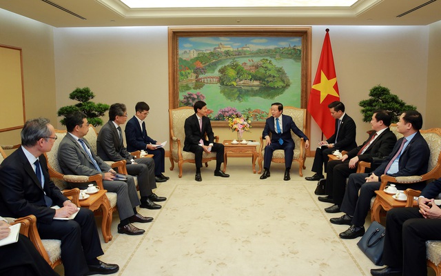 Phó Thủ tướng Trần Hồng Hà tiếp lãnh đạo Công ty MOECO (Nhật Bản). Ảnh: VGP