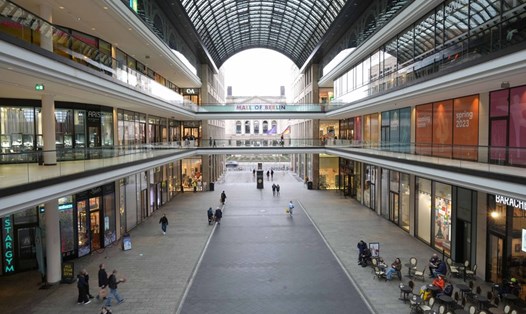 Một khu trung tâm thương mại ở Berlin, Đức. Ảnh: Xinhua