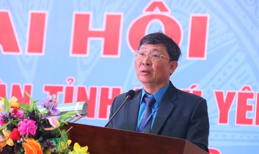 Ông Phan Quốc Thắng  tái đắc cử Chủ tịch LĐLĐ tỉnh Phú Yên nhiệm kỳ 2023-2028. Ảnh: Phương Linh