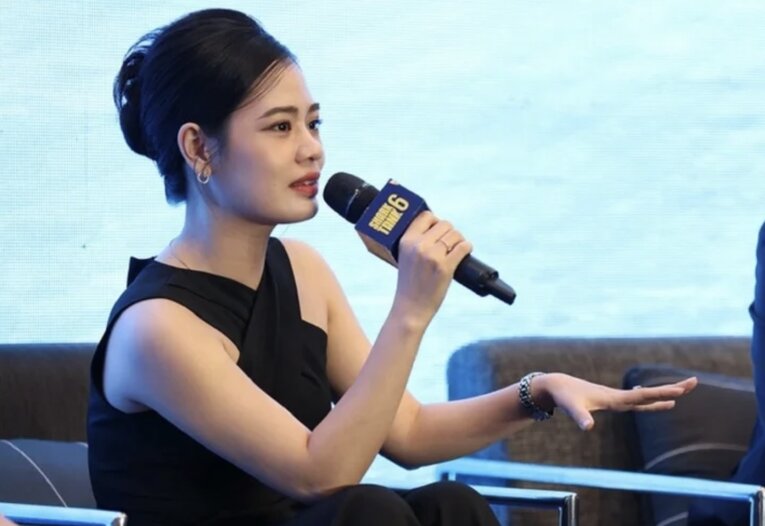 Lê Hàn Tuệ Lâm hiện là Giám đốc Quỹ đầu tư Nextrans Việt Nam. Cô từng là một trong những doanh nhân trẻ hàng đầu trong danh sách Forbes 30 Under 30. Ảnh: VTV 