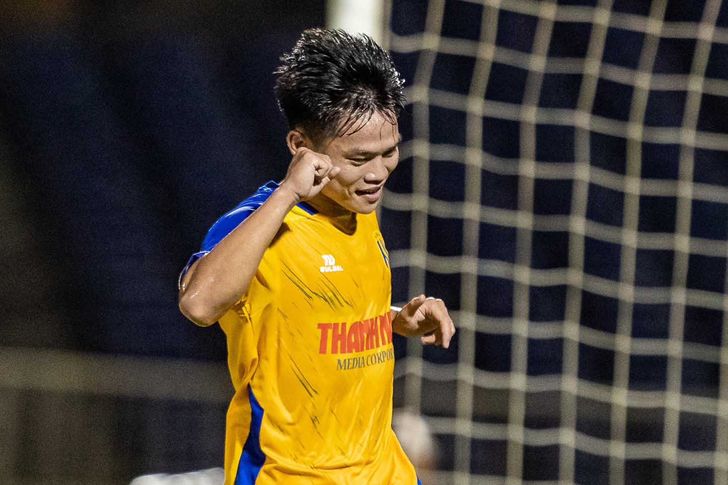 Hồ Văn Cương toả sáng ở giải U21 Quốc gia 2023. Ảnh: Xuân Thuỷ