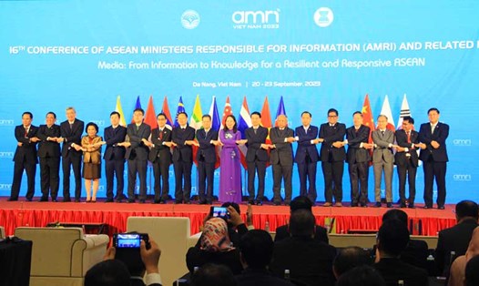 Khai mạc Hội nghị Bộ trưởng Thông tin ASEAN tại Đà Nẵng. Ảnh: Thùy Trang