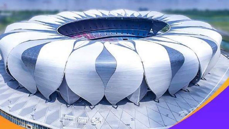 Lễ khai mạc ASIAD 19 không có màn bắn pháo hoa như truyền thống. Ảnh: CMG