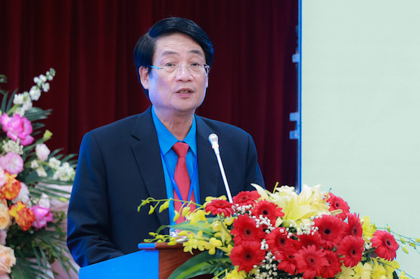 Ông Lê Phan Linh được các đại biểu tín nhiệm bầu tiếp tục làm Chủ tịch Công đoàn Tổng Công ty Hàng hải Việt Nam, nhiệm kỳ 2023-2028. Ảnh: Nguyễn 