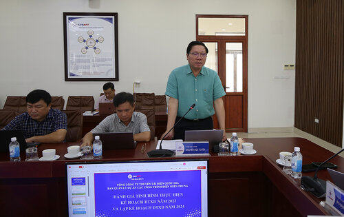 Ông Nguyễn Đức Tuyển – Giám đốc CPMB báo cáo tại buổi làm việc