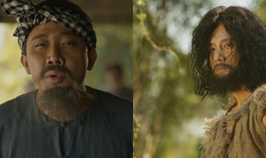 Tạo hình của Trấn Thành, Mai Tài Phến trong phim "Đất rừng phương Nam". Ảnh: NSX.
