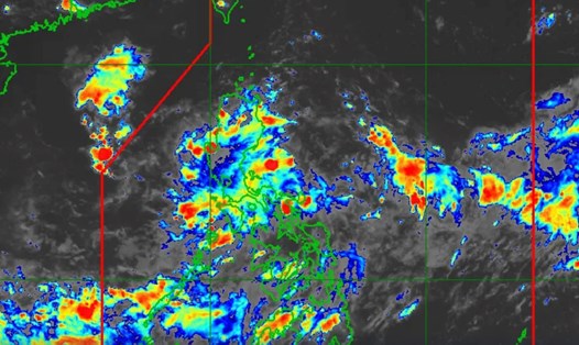 Một vùng áp thấp đã hình thành ngoài khơi tỉnh Quezon, Philippines vào ngày 22.9. Ảnh: PASAGA