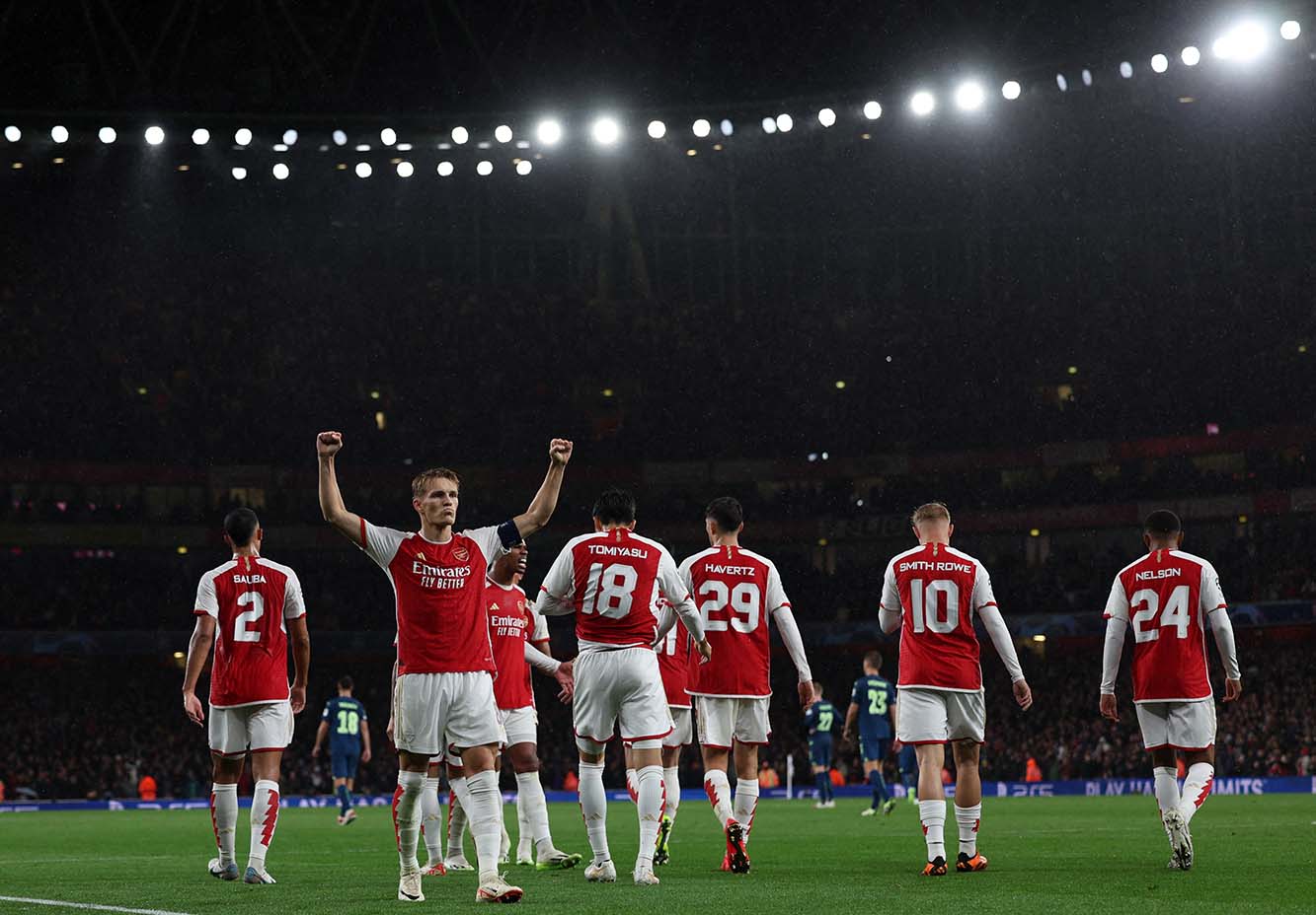 Arsenal đang nhận được nhiều đánh giá lạc quan trước trận cầu quan trọng ở vòng 6 Premier League. Ảnh: AFP