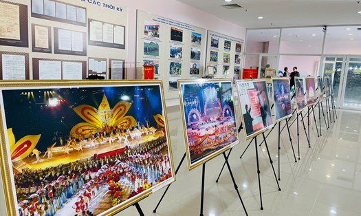 Triển lãm thành tựu 130 năm Đà Lạt hình thành và phát triển. Ảnh: Mai Hương