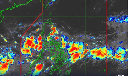Áp thấp nhiệt đới mới hình thành gần Biển Đông ngày 23.9  sau áp thấp hình thành ngày 22.9. Ảnh: PAGASA