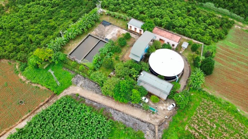 Toàn cảnh Trạm cấp nước Cao Phong - Xí nghiệp Cấp nước TP. Hòa Bình. Ảnh: Minh Nguyễn