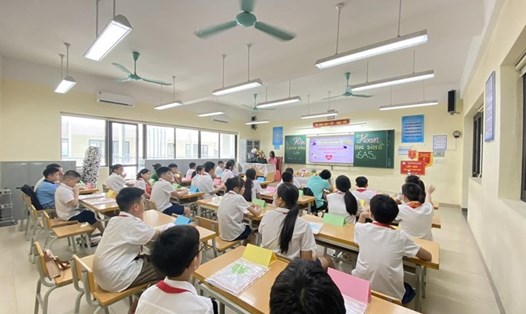 Một lớp học tại Hà Nội. Ảnh minh hoạ: Vân Trang