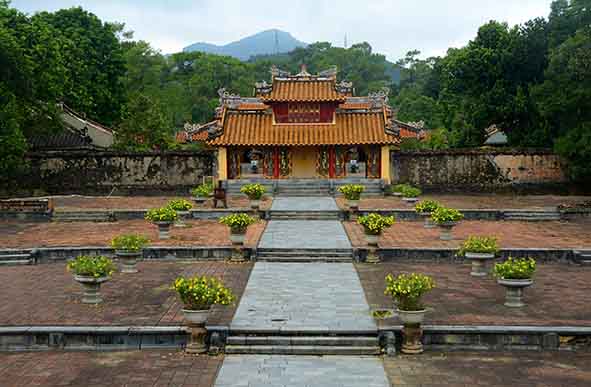 Lăng vua Minh Mạng, một di tích nằm trong Quần thể di tích cố đô Huế được UNESCO ghi nhận là Di sản văn hóa Thế giới. Ảnh: Nguyễn Hữu Mạnh