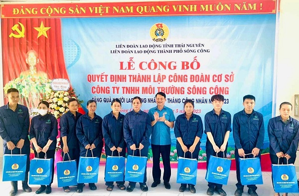 Nhiệm kỳ 2018-2023, LĐLĐ Thái Nguyên đã thành lập mới được 133 CĐCS. Ảnh: Minh Hạnh 