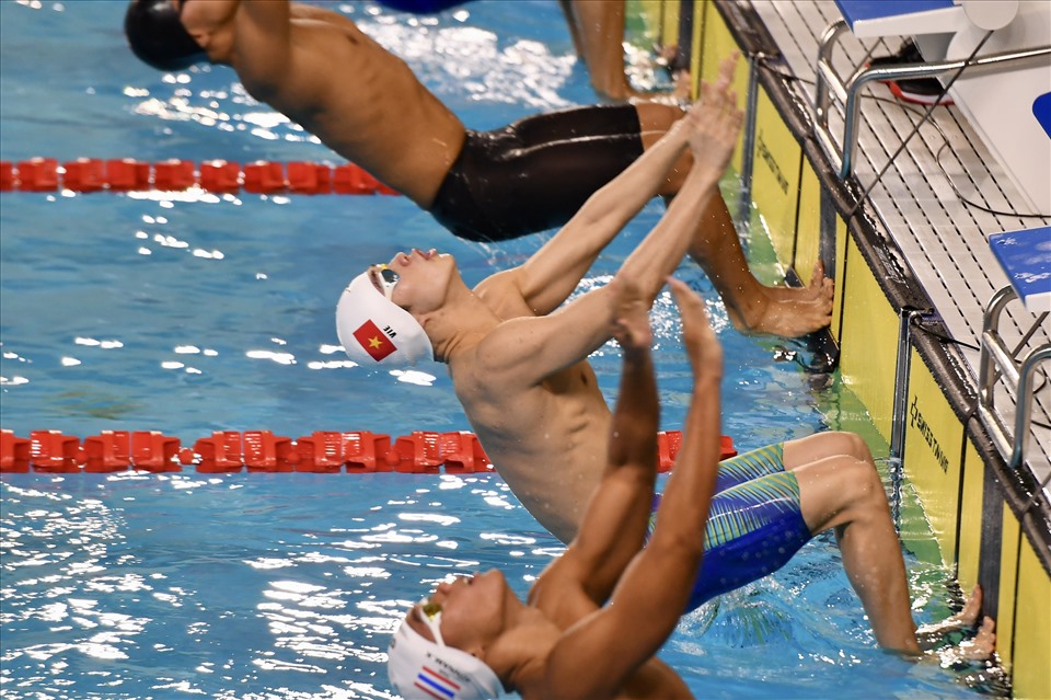 Kình ngư Trần Hưng Nguyên tại SEA Games 31. Ảnh: Minh Hiếu