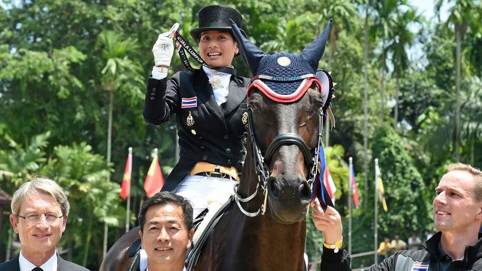 Công chúa Thái Lan tham dự ASIAD 19 môn đua ngựa. Ảnh: Thairath
