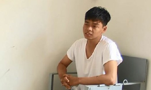 Đối tượng Đặng Minh Quân bị tạm giữ để điều tra về hành vi “Cướp tài sản”. Ảnh: Công an tỉnh Tiền Giang