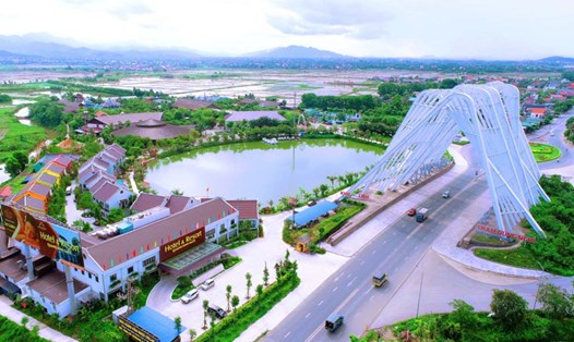 Cổng thị xã Đông Triều, tỉnh Quảng Ninh. Ảnh: Cổng thông tin điện tử TX Đông Triều
