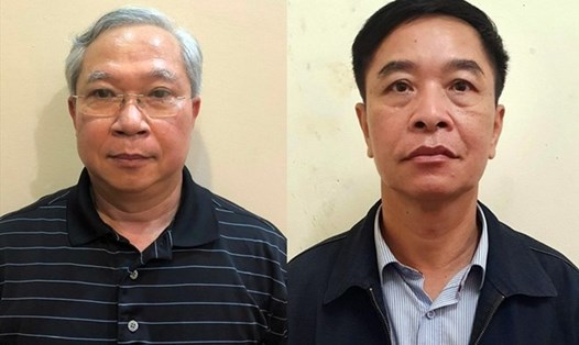 Ông Mai Tuấn Anh và Trần Văn Tám (từ trái qua) bị xác định có sai phạm tại Dự án đường cao tốc Đà Nẵng - Quảng Ngãi. Ảnh: Bộ Công an