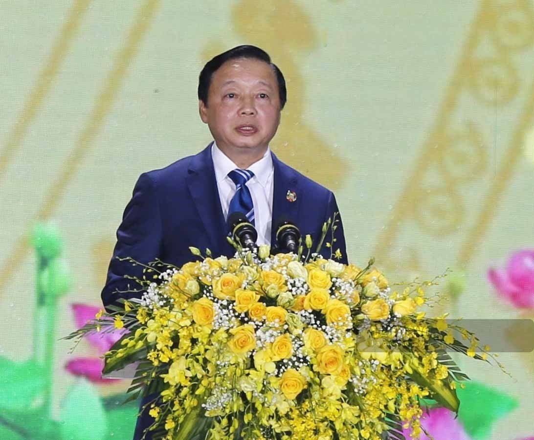 Phó Thủ tướng Trần Hồng Hà phát biểu tại buổi lễ.