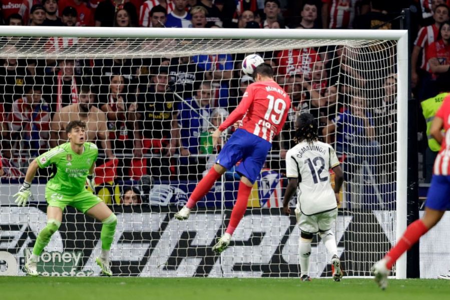 Alvaro Morata lập cú đúp vào lưới đội bóng cũ. Ảnh: Atletico Madrid