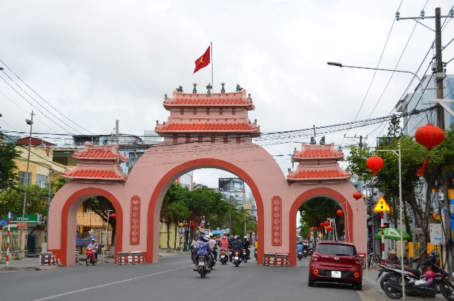 Cổng tam quan Rạch Giá. Ảnh: Sở Văn hóa và Thể thao Kiên Giang