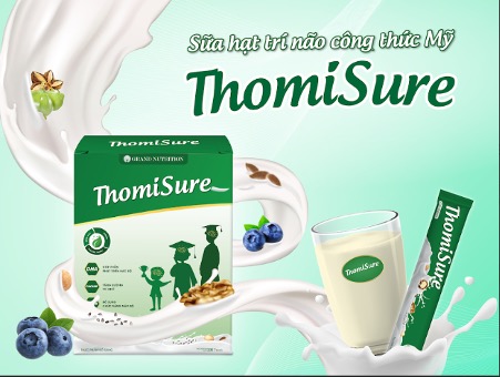 Sữa hạt trí não ThomiSure với tinh chất việt quất bổ dưỡng. Ảnh: